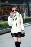 Winter Jacket women Outerwear solid hooded Coats Short - Shopizhu