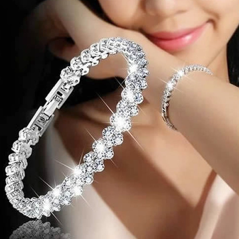 Luxury Vintage Bracelet Crystal Bracelets & Bangles Wedding Jewelry