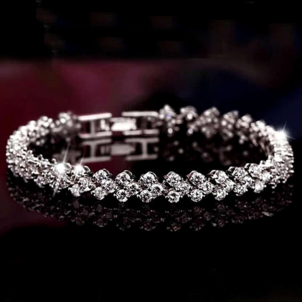 Luxury Vintage Bracelet Crystal Bracelets & Bangles Wedding Jewelry