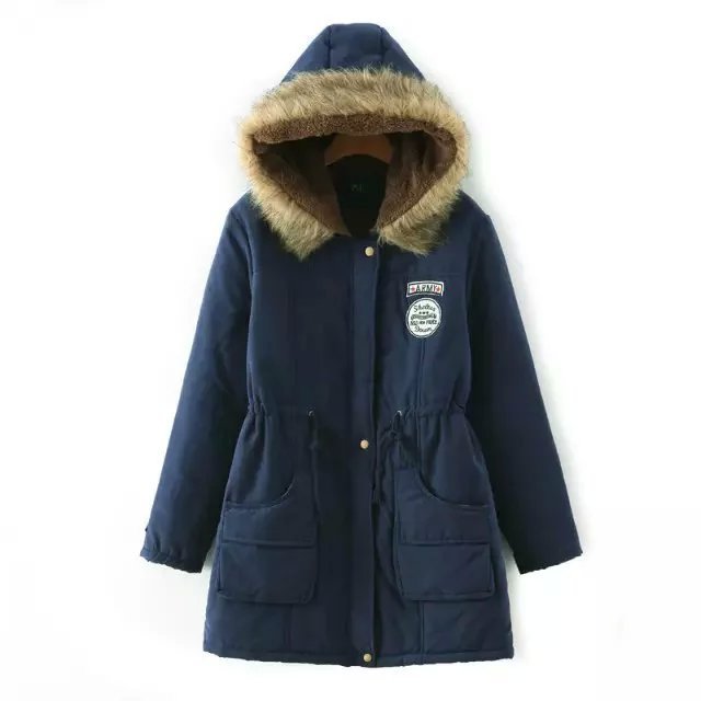 New Parkas Female Women Winter Coat Thickening Cotton Outwear - Shopizhu
