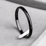 Titanium Steel  Rose Gold  Smooth  Simple Wedding Couples Rings Gift