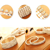 Fashion Crystal Stretch Shine Bracelets couple Wedding Bridal Gift