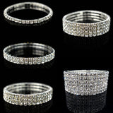 Fashion Crystal Stretch Shine Bracelets couple Wedding Bridal Gift