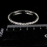 Fashion Crystal Stretch Shine Bracelets couple Wedding Bridal Gift
