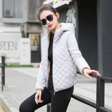 New Parkas basic jackets Female Women plus velvet lamb Cotton Winter - Shopizhu