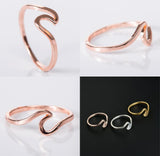 Silver Rings Charms Rose Gold Ring Wedding Rings for Women