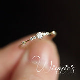 Stylish Women Ring Finger Jewelry Rose Gold /Sliver /Gold Color Crystal