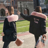PinkyIsblack Winter Jacket Women New Fashion Slim Parka Cotton Clothing