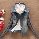 Fashion Good Quality Winter Women Jeans Coat Fleece Short Denim - Shopizhu