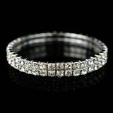 Fashion Crystal Stretch Shine Bracelets couple Wedding Bridal Gift
