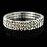 Fashion Crystal Stretch Shine Bracelets couple Wedding Bridal Gift