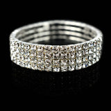 Fashion Crystal Stretch Shine Bracelets couple Wedding Bridal Gift