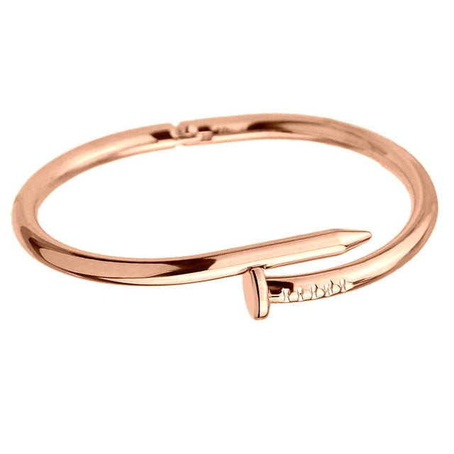 Nail Cuff Bangles Copper Bracelets Jewelry  Feminin
