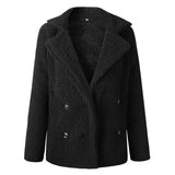 Women Autumn Winter Coat Pocket Button Long Sleeves Newest Arrival - Shopizhu