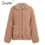Jacket coat Winter warm hairly jacket Women autumn ladies outerwear female overcoat - Shopizhu