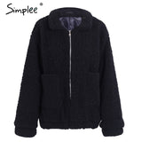 Jacket coat Winter warm hairly jacket Women autumn ladies outerwear female overcoat - Shopizhu