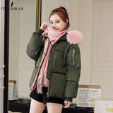 PinkyIsblack Winter Jacket Women New Fashion Slim Parka Cotton Clothing