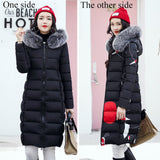 Female Hooded coat warm long jacket feminin - Shopizhu