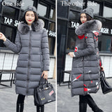 Female Hooded coat warm long jacket feminin - Shopizhu