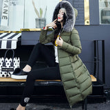 Female Hooded coat warm long jacket feminin - Shopizhu