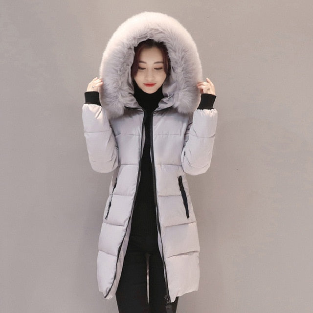 New Fashion Women Winter Jacket Warm Hooded Parka - Shopizhu