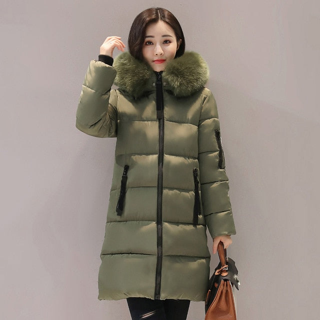 New Fashion Women Winter Jacket Warm Hooded Parka - Shopizhu