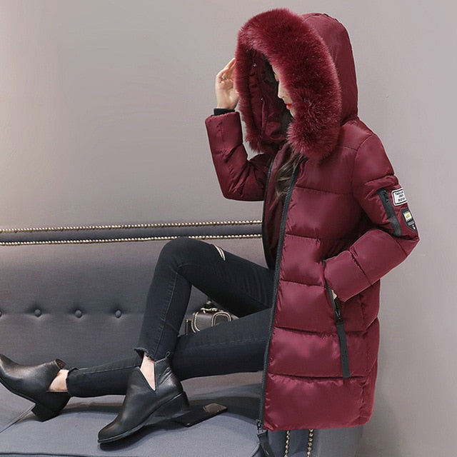 New Fashion Women Winter Jacket Warm Hooded Parka - Shopizhu